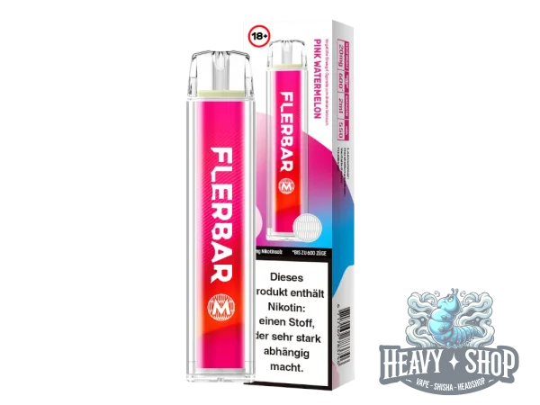 Flerbar | Pink Watermelon | Einweg E-Shisha | 600 Züge