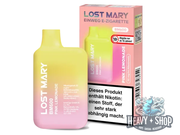 Lost Mary | Pink Lemonade | Einweg E-Shisha | 600 Züge