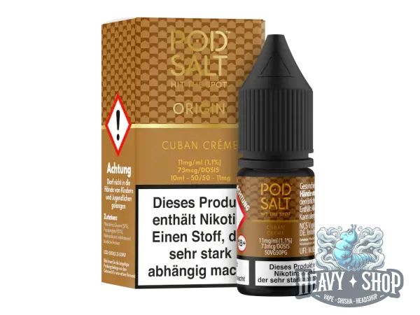 POD Salt | Origin | Cuban Creme | NicSalt 11mg