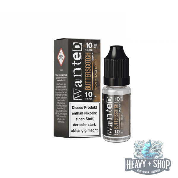 Wanted | Overdosed e-Liquid | Butterscotch Tabak | 10mg
