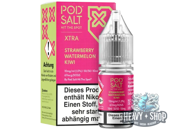 POD Salt | Xtra | Strawberry Watermelon Kiwi | NicSalt 10mg