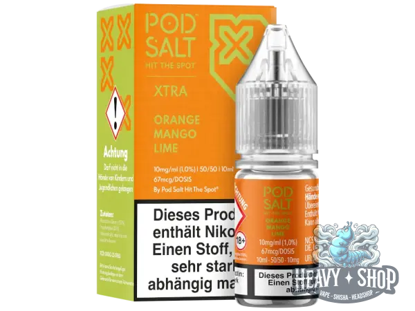 POD Salt | Xtra | Orange Mango Lime | NicSalt 10mg