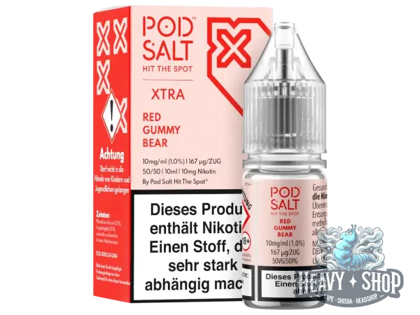 POD Salt | Xtra | Red Gummy Bear | NicSalt 10mg