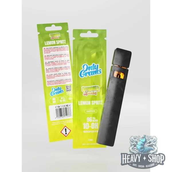 OnlyGrams | V2 | 96% 10-oh HHC Vape | Sativa | Lemon Spritz | 1 ml