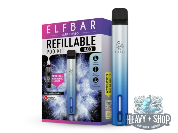 Elfa | Turbo Kit | 550 mAh | Aurora Cyan