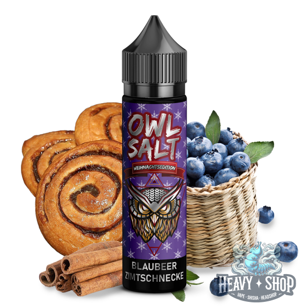 OWL Salt | Longfill | X-Max Edition | Blaubeer Zimtschnecke | 10ml