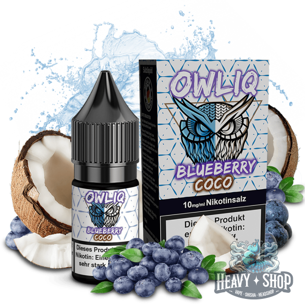 OWLIQ | Nic Salt Liquid | Blueberry Coco | 10mg