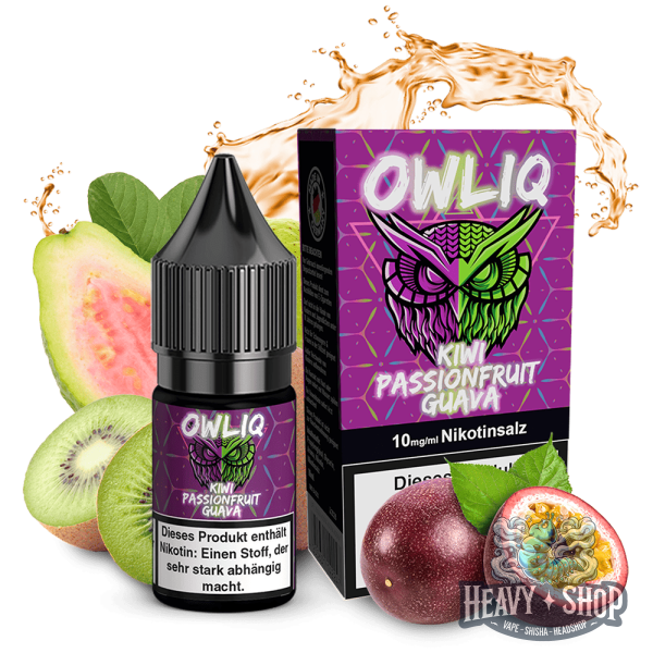 OWLIQ | Nic Salt Liquid | Kiwi Passionfruit Guava | 10mg