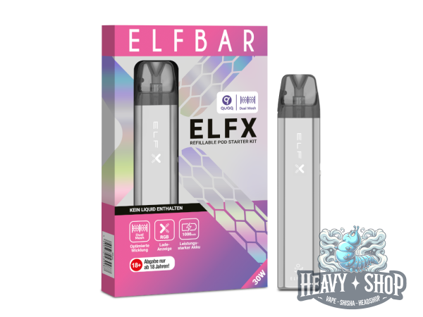 Elfbar | ELFX | Vape Kit | Silber