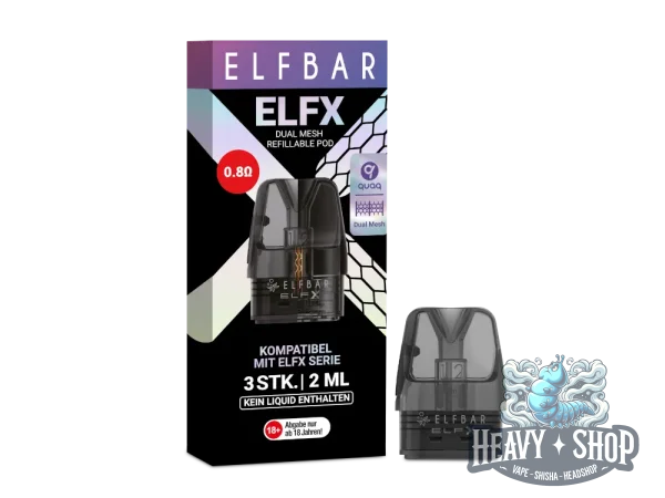 Elfbar | Elfx Pod MTL | 2ml | 0.8 Ohm | 3 Stück