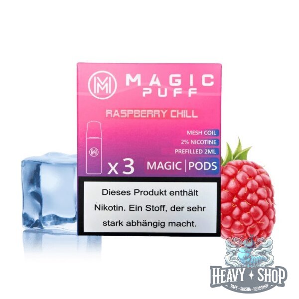 Magic Puff | Pod | Raspberry Chill | 20mg/ml | 3 Stück