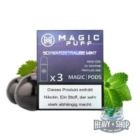 Magic Puff | Pod | Schwarze Traube Mint | 20mg/ml | 3...