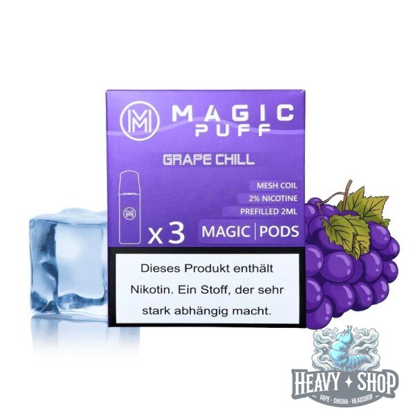 Magic Puff | Pod | Grape Chill | 20mg/ml | 3 Stück