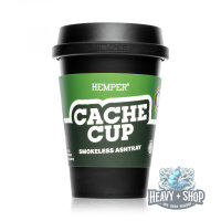 HEMPER | Cache Cup | Rauchfreier Aschenbecher | Schwarz