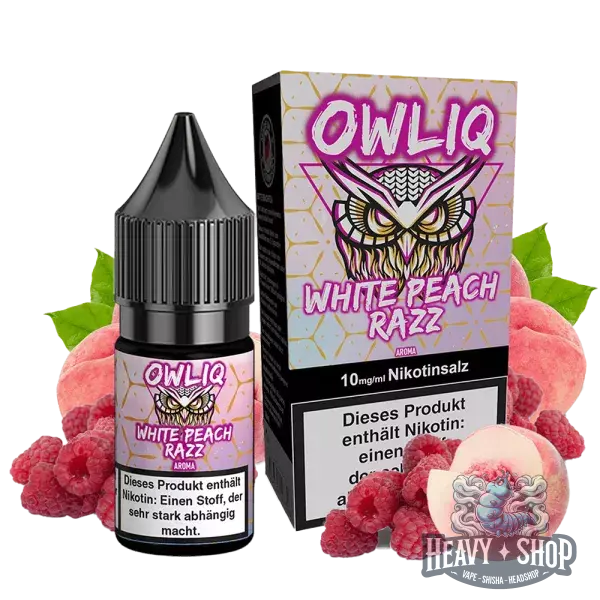 OWLIQ | Nic Salt Liquid | White Peach Razz | 10mg