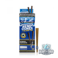 Hemper | King Size Rolls + Glass Tip | Blueberry