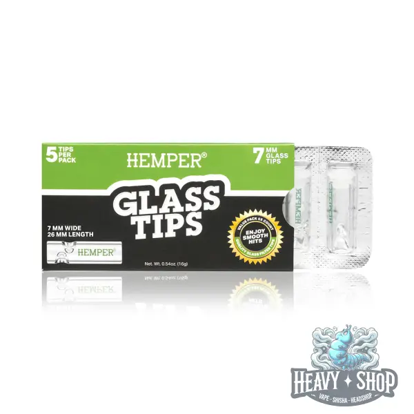 Hemper | Glass Filter Tips | 5 Stück | 7mm