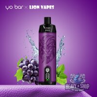 Lion Vapes | Grape Mint | Einweg E-Shisha | 10.000 Züge