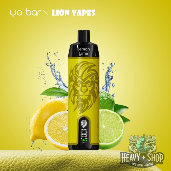 Lion Vapes | Lemon Lime | Einweg E-Shisha | 10.000 Züge