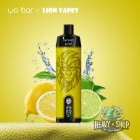 Lion Vapes | Lemon Lime | Einweg E-Shisha | 10.000 Züge