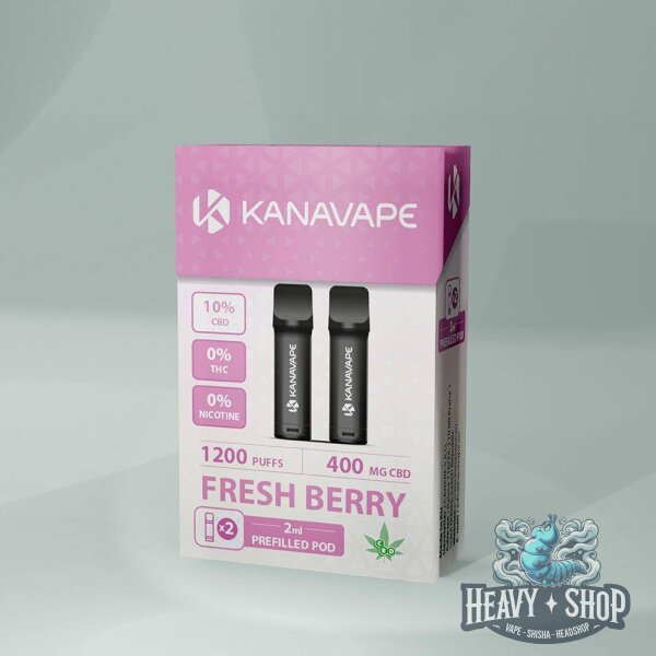 Kanavape | 400mg CBD Pods | Fresh Berry | 2 x 2ml