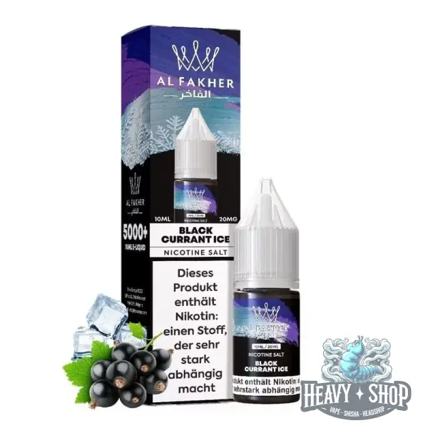 Al Fakher | Nikotinsalz Liquid | Blackcurrant Ice | 20mg/ml