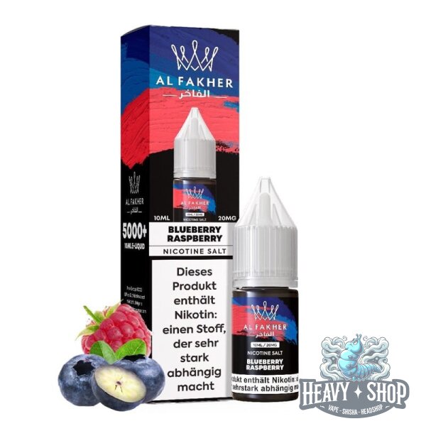 Al Fakher | Nikotinsalz Liquid | Blueberry Raspberry | 20mg/ml