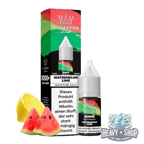 Al Fakher | Nikotinsalz Liquid | Watermelon Lime | 20mg/ml