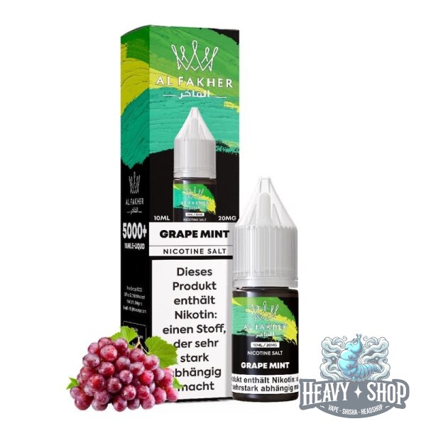 Al Fakher | Nikotinsalz Liquid | Grape Mint | 20mg/ml