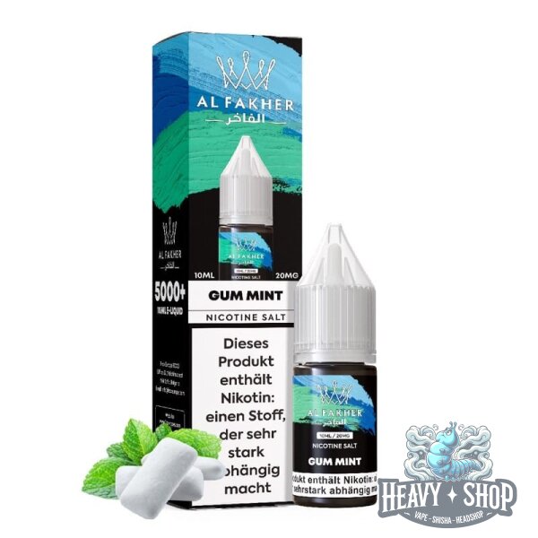 Al Fakher | Nikotinsalz Liquid | Gum Mint | 20mg/ml