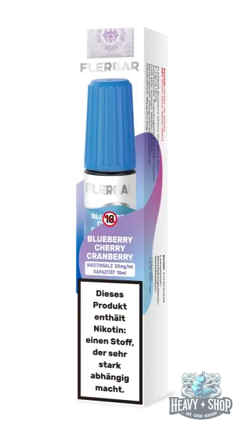 Flerbar | Nikotinsalz Liquid | Blueberry Cherry Cranberry | 10mg