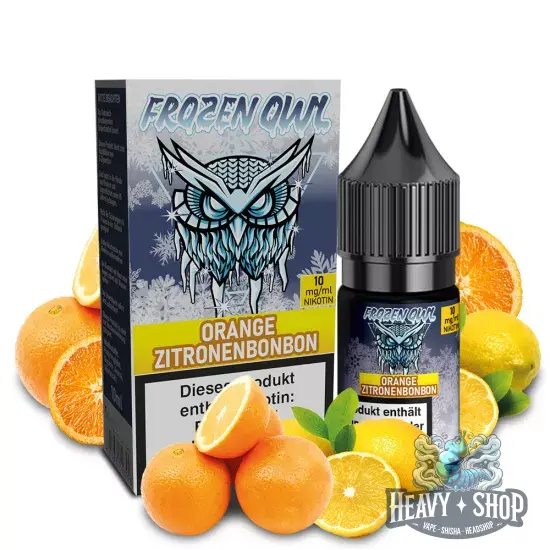 Frozen OWL | Nic Salt Liquid | Orange Zitronenbonbon | 10mg