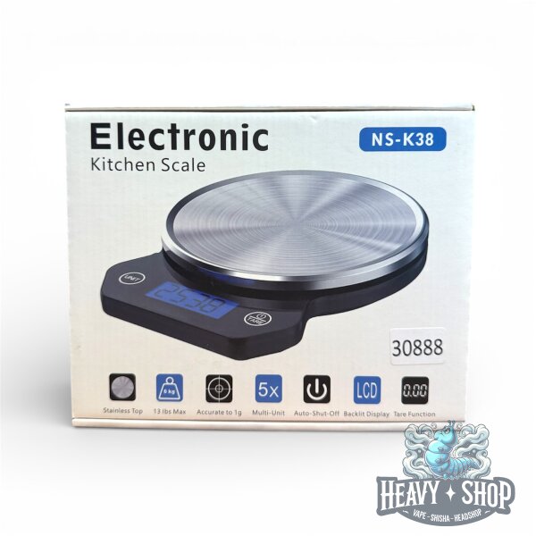 Round Scale | NS-K38 |  0-2kg = 0.1g 2kg-6kg = 1g