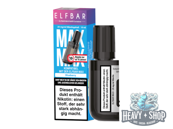 Elfbar | Max Pod | Blueberry | 20mg/ml | 10ml