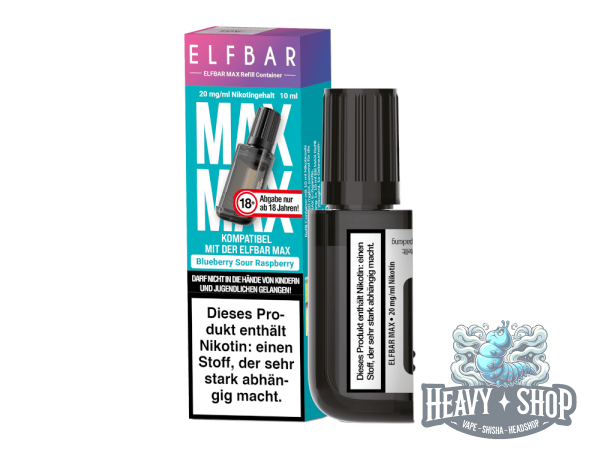 Elfbar | Max Pod | Blueberry Sour Raspberry | 20mg/ml | 10ml