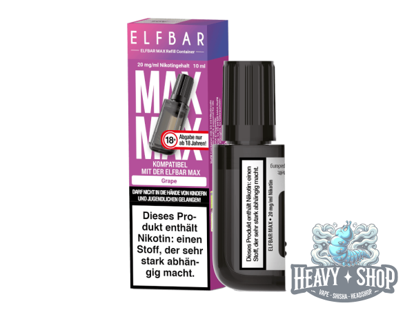 Elfbar | Max Pod | Grape | 20mg/ml | 10ml
