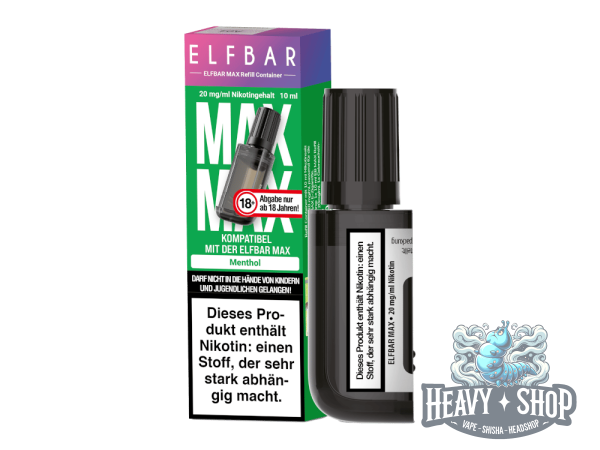 Elfbar | Max Pod | Menthol | 20mg/ml | 10ml