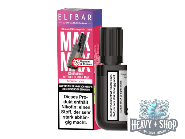 Elfbar | Max Pod | Strawberry Ice | 20mg/ml | 10ml