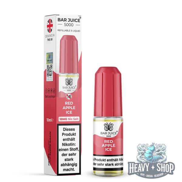 Bar Juice | Red Apple Ice | Nic Salt Liquid | 10mg/ml