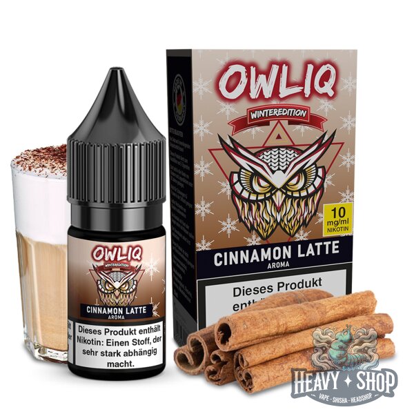 OWLIQ | Nic Salt Liquid | Cinnamon Latte | 10ml