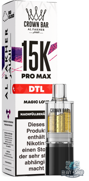 Al Fakher | DTL Pod | 15K Pro Max | Magic Love | 6mg/ml