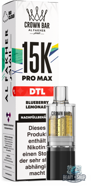 Al Fakher | DTL Pod | 15K Pro Max | Blueberry Lemonade | 6mg/ml