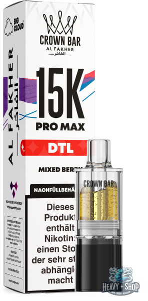Al Fakher | DTL Pod | 15K Pro Max | Mixed Berries | 6mg/ml