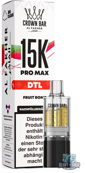 Al Fakher | DTL Pod | 15K Pro Max | Fruit Bomb | 6mg/ml