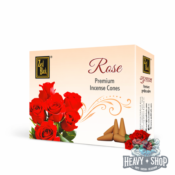 Zed Black | Premium Dhoop Cones | Rose