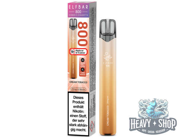 Elfbar | 800 Züge | Cream Tobacco | 20mg
