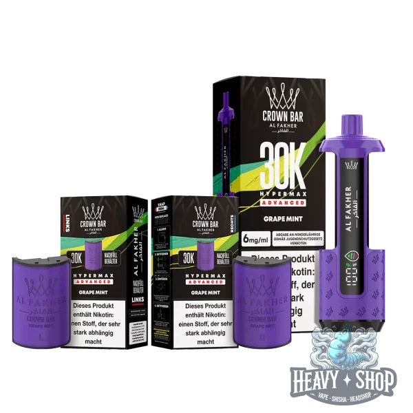 Al Fakher | 30K Hypermax Advanced | Grape Mint