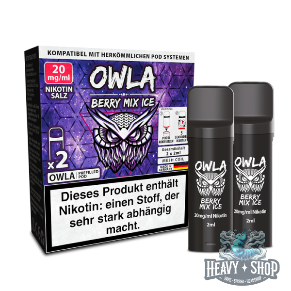 OWLA | Pod | Berry Mix Ice | 20mg/ml | 2 Stück