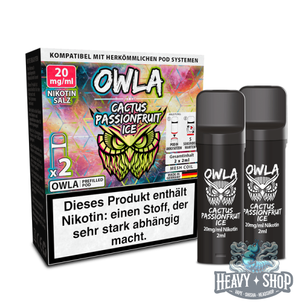 OWLA | Pod | Cactus Passionfruit Ice | 20mg/ml | 2 Stück