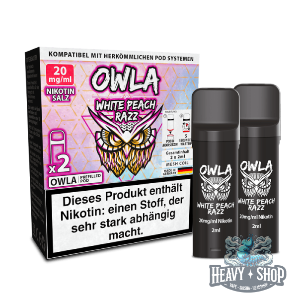 OWLA | Pod | White Peach Razz | 20mg/ml | 2 Stück